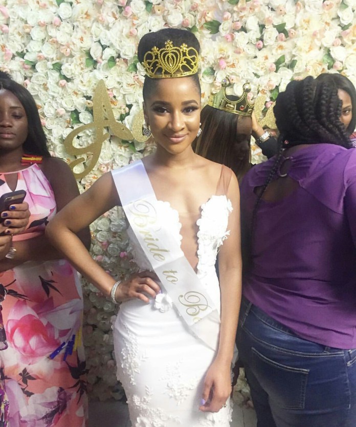 Photo of BRIDE TO BE, ADESUA ETOMI GLOWS AT HER BRIDAL SHOWER.