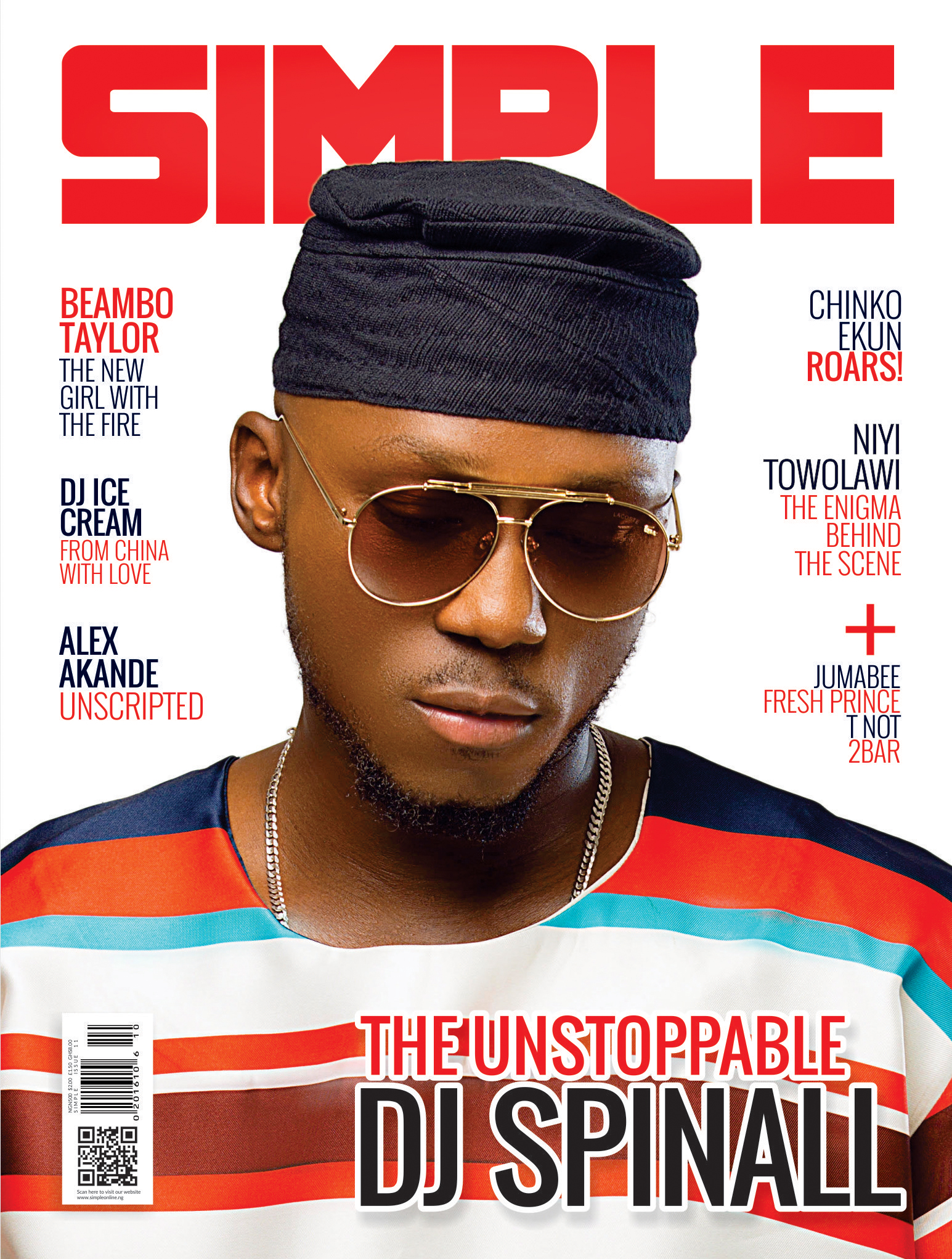 Photo of DJ SPINALL STARTS THE YEAR AS THE COVER STAR OF SIMPLE MAGAZINE