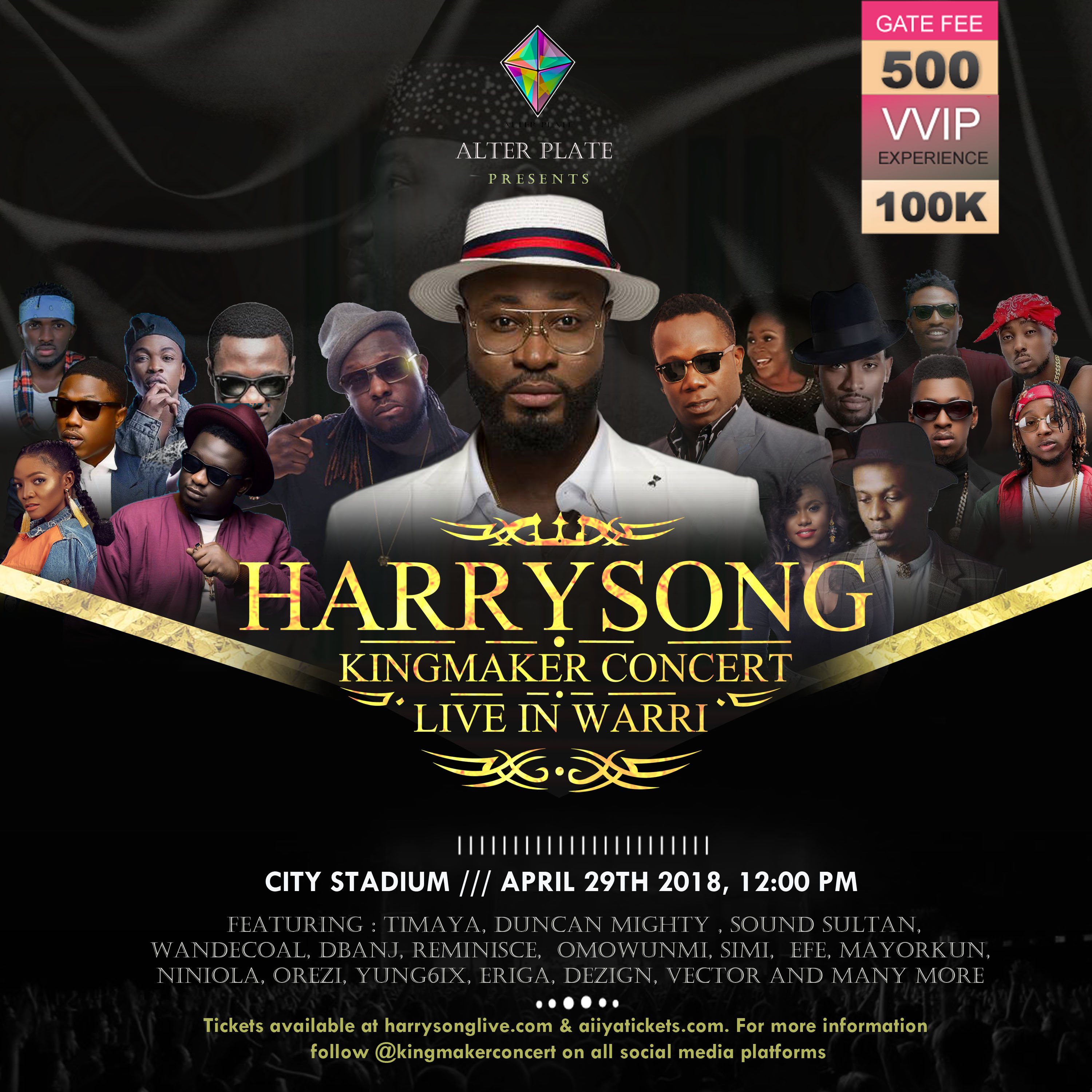 Photo of HARRYSONG KINGMAKER CONCERT 2018 UNVEILS NAMES OF PERFORMING ARTISTS