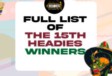 Photo of 15TH HEADIES: CHECK OUT THE FULL WINNERS