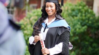 Photo of Cuppy Bags her “Third Degree” with an MSc in African Studies from Oxford University